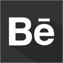 social,media,flat,shadow,set,behance icon