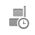 align,vertical,right,clock icon