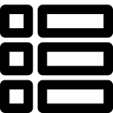 interface, list, listing, unordered list svg vector icon