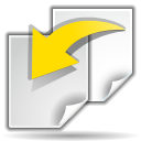 document,revert,file,paper icon