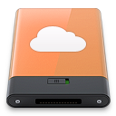idisk, orange, w icon