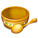 bowl, food, spoon icon