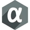 app, hexagon, media, net, shadow, social svg vector icon