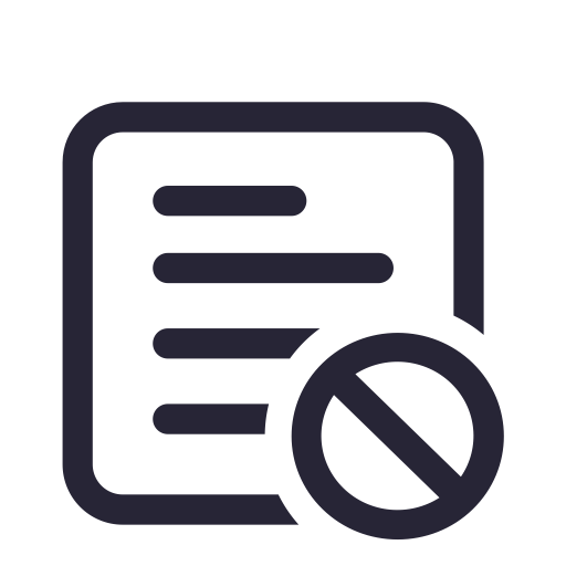 Block Order svg vector icon