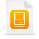 document, file, orange, paper icon