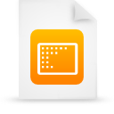 document, file, orange, paper icon