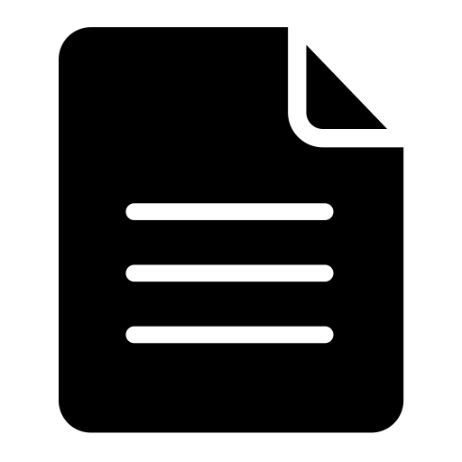 Document Solid svg vector icon