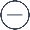close, delete, empty, less, minus, remove, subtract svg vector icon