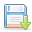 save,download,disk,disc,descending,fall,decrease,down,descend icon
