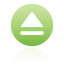 button, eject, green icon