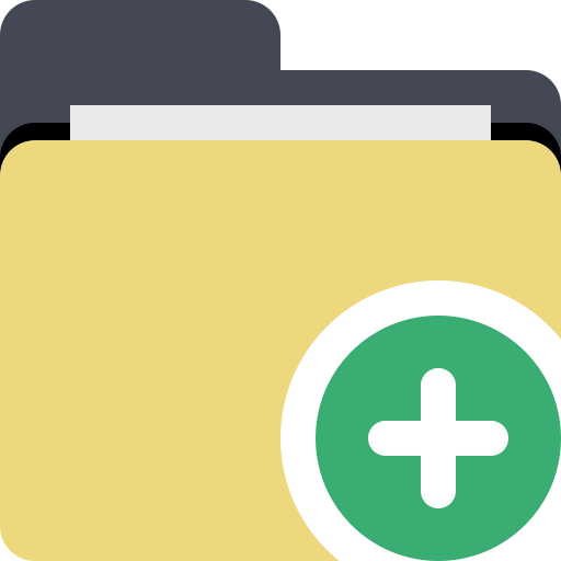 Folder Add svg vector icon