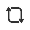 redo, retweet, share, twitter svg vector icon