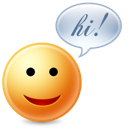 chat, cute, hello, hi icon