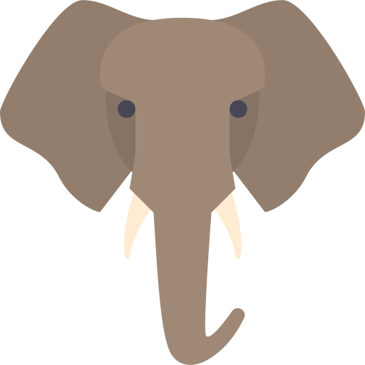 Elephant svg vector icon