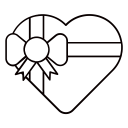 box, boxes, gift, heart, present svg vector icon