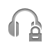 earphone,lock icon