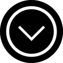 arrow, down icon