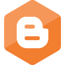 blog, blogger, blogspot, hexagon, media, social, social media svg vector icon