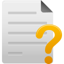 file, help icon