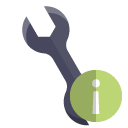 technical,wrench,info icon