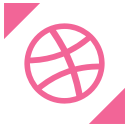 artist, dribbble, like, profile, share svg vector icon