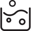 bubles, hot, relax, tub, water svg vector icon