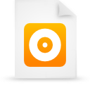 document, file, orange, paper icon