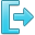 disconnect, exit, logout, shutdown icon