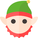 christmas, elf, holiday, xmas svg vector icon