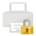 print,lock icon