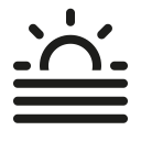 fog, sun svg vector icon