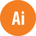 adobe, illustrator, round svg vector icon