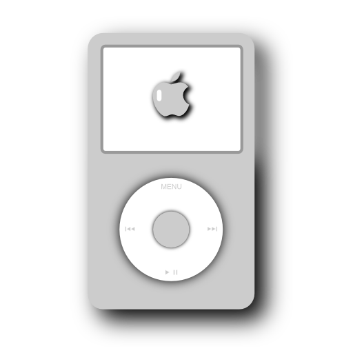 ipod,video,white icon