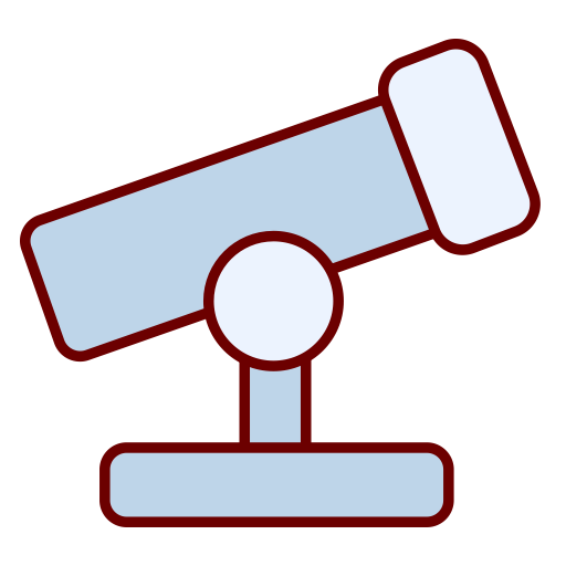 Telescope svg vector icon