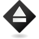 arrow, eject, logo, tape svg vector icon
