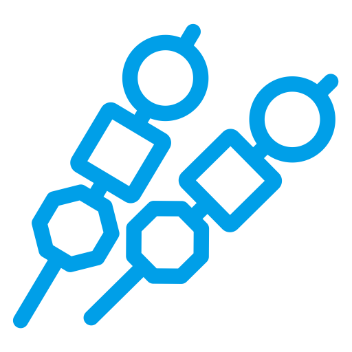 Skewer svg vector icon