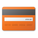 card, credit, red icon