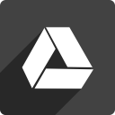 drive, google, media, shadow, social, square svg vector icon