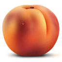fruit, peach icon