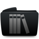 folder, library icon