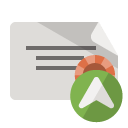 certificate,certificate up,up icon