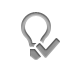 lightbulb,checkmark icon