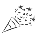 celebration, christmas, flapper, petard, present, slapstick svg vector icon