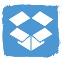 cloud, dropbox, social svg vector icon