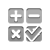 calculator,button,checkmark icon