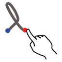 gestureworks, greek, lamda, stroke icon