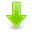 arrow, down icon