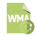 file,format,wma,refresh icon