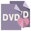 file,format,dvd,heart icon
