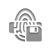 fingerprint,reader,diskette icon